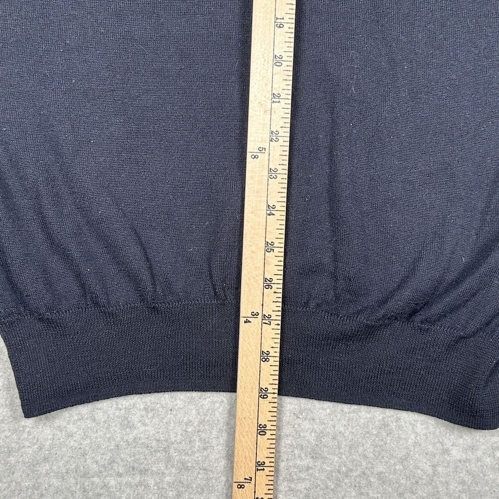 Mario Gilberti 1/4 Sweater 100% Extra Fine Merino Wool Men's Size XL Made Italy - Picture 7 of 8